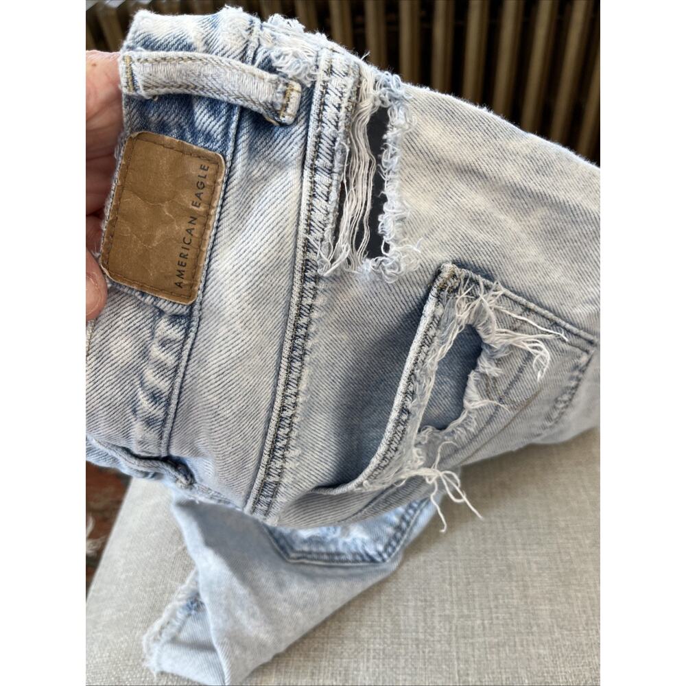 American Eagle/ Aeropostale Size 4 LOT Distressed Denim Mom Shorts 90s Baggy - Picture 16 of 16